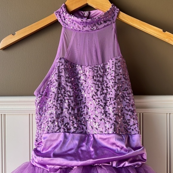 WEISSMAN Orchid Purple Dance Costume Size MC 10/12 - Picture 2 of 9
